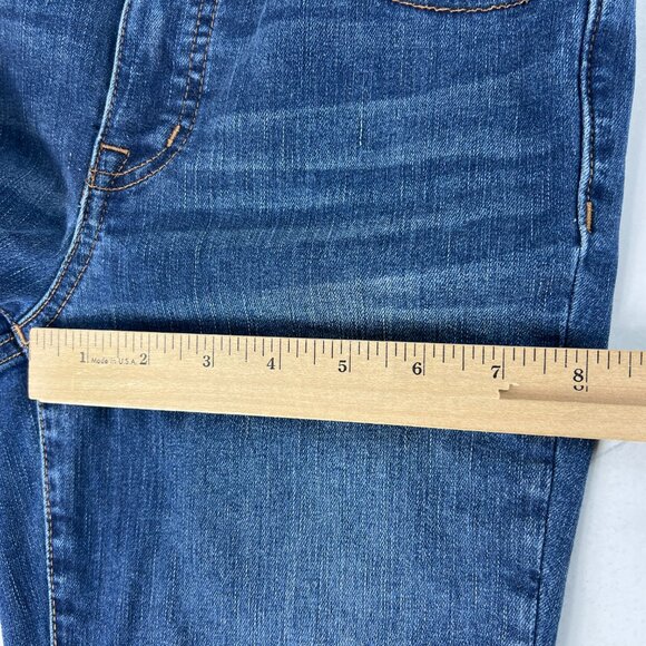 Madewell Jeans Women's 26x24 Cali Demi Boot Cut Cropped Blue Faded Denim Tag 24 - Picture 14 of 16